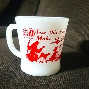 Fire King milk glass cup by Anchor Hocking